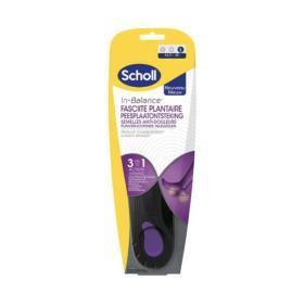 SCHOLL Paire semelles in-balance anti-douleurs fasciite taille L