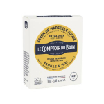 LE COMPTOIR DU BAIN Savon de Marseille solide extra doux vanille et miel 100g