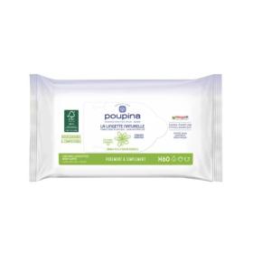 POUPINA 60 lingettes naturelles