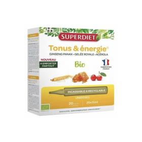 SUPER DIET Ginseng gelée royale acérola bio 20 unidoses