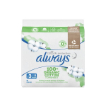 ALWAYS Cotton protection 8 serviettes hygiéniques taille 3 night