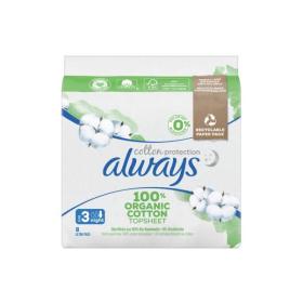 ALWAYS Cotton protection 8 serviettes hygiéniques taille 3 night