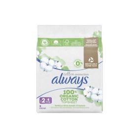 ALWAYS Cotton protection 9 serviettes hygiéniques taille 2 long