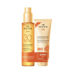 NUXE Sun huile solaire bronzante SPF 30 150ml + lait fraîcheur après-soleil 100ml