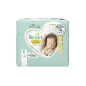PAMPERS Premium protection 22 couches taille 0 moins de 3kg