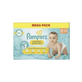 PAMPERS Premium protection 114 couches taille 3 6-10kg