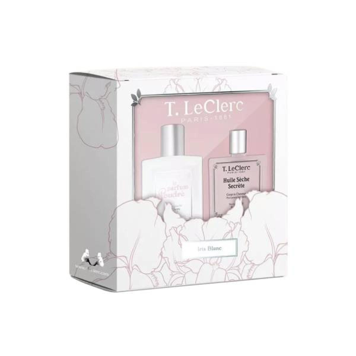 T.LECLERC Coffret parfum et huile iris blanc Parapharmacie Pharmarket