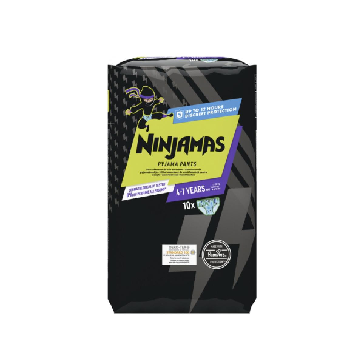 PAMPERS Ninjamas 10 sous-vêtements de nuit absorbant garçon 4-7 Ans (17-30  kg) - Parapharmacie - Pharmarket