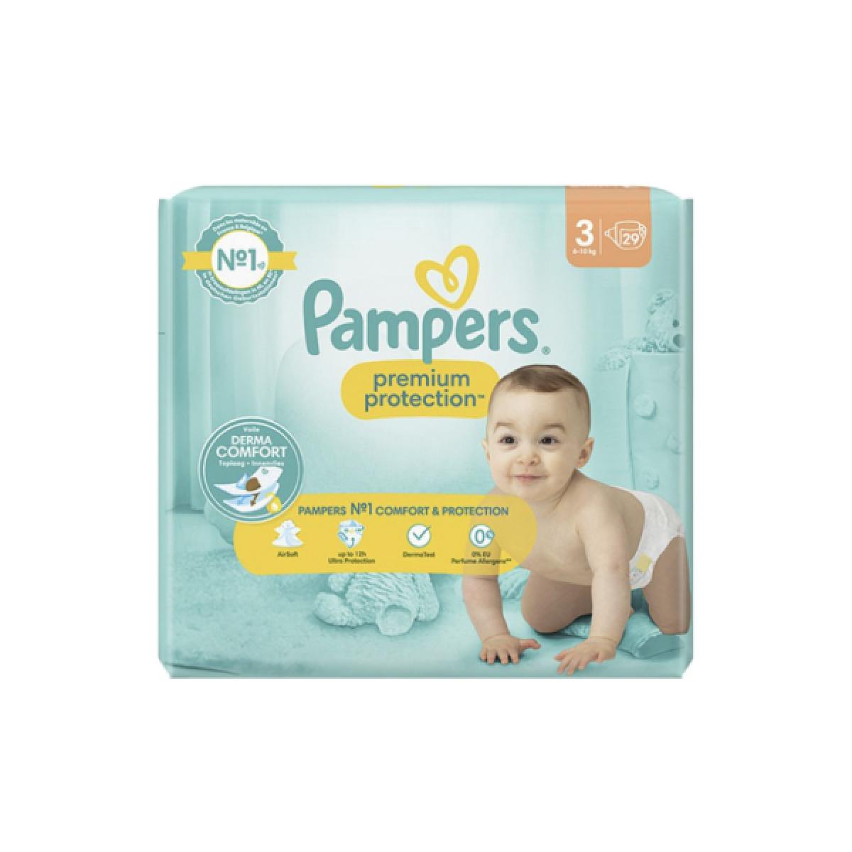 Couches Pampers Premium Protection Taille 4 - Lot De 39 - 9-14 Kg