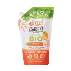 MKL GREEN NATURE Gel douche surgras abricot éco-recharge bio 900ml