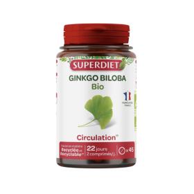 SUPER DIET Ginkgo biloba bio 45 comprimés