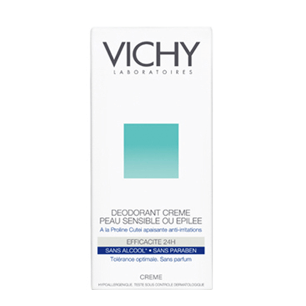 VICHY Déodorant crème 24h peau sensible ou épilée 40ml Parapharmacie