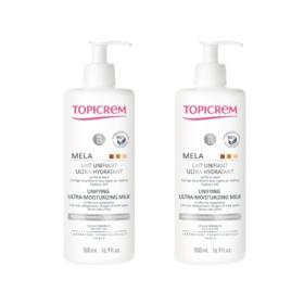 TOPICREM Mela lait unifiant ultra-hydratant 2x500ml