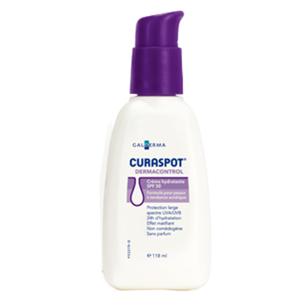 CURASPOT Crème hydratante spf 30 118ml - Parapharmacie CURASPOT Crème hydratante spf 30 118ml - Parapharmacie