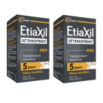 ETIAXIL Détranspirant men peaux sensibles roll-on lot 2x15ml