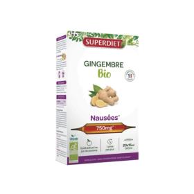 SUPER DIET Gingembre bio nausées 20 ampoules