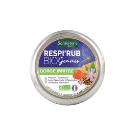 SANTAROME Respi'Rub gorge irritée bio 45 gummies