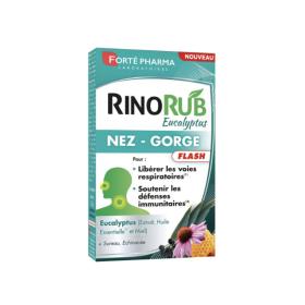 FORTÉ PHARMA RinoRub eucalyptus nez et gorge flash 15 comprimés