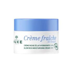 NUXE Crème fraîche de beauté crème riche éclat hydratant 48h bio 50ml