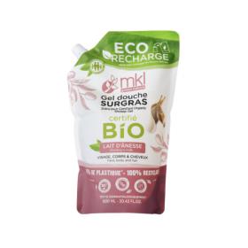 MKL GREEN NATURE Gel douche surgras lait d'ânesse éco-recharge bio 900ml