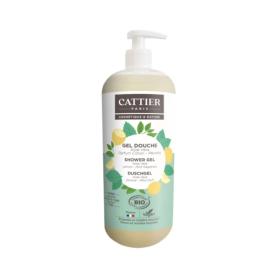 CATTIER Gel douche parfum citron menthe bio 1L