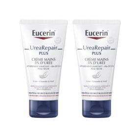 EUCERIN Crème mains réparatrice 5% urée lot 2x75ml