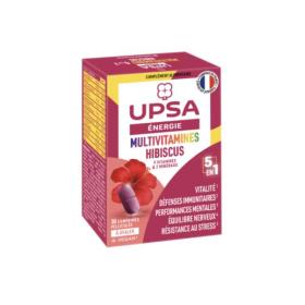 UPSA Énergie multivitamines hibiscus 30 comprimés