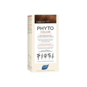 PHYTO PhytoColor coloration permanente teinte 7,43 blond cuivré doré 1 kit