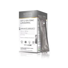 BIOCYTE Vit C / D3 / Zinc liposomal immunité 14 sticks