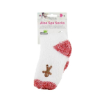 AIRPLUS Aloe spa socks chaussettes hydratantes pain d'épice taille unique