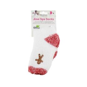 AIRPLUS Aloe spa socks chaussettes hydratantes pain d'épice taille unique