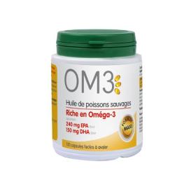 OM3 Huile de poissons sauvages 120 capsules + 30 capsules offertes