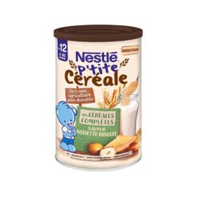 NESTLÉ HEALTH SCIENCE P'tite céréale 12 à 36 mois saveur noisette biscuit 415g