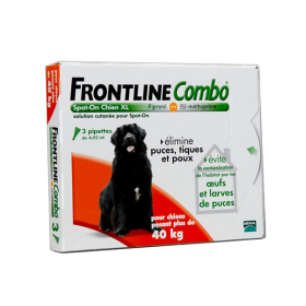 FRONTLINE Combo chiens +40kg 3 pipettes