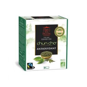 THÉS DE LA PAGODE Thé vert grand cru chun cha antioxydant bio 30 sachets