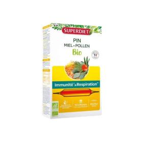 SUPER DIET Pin miel pollen bio 20 ampoules