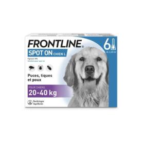 FRONTLINE Spot-on chiens 20-40 kg 6 pipettes