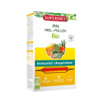 SUPER DIET Pin miel pollen bio 20 ampoules