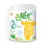 JUNÉO Lait de vache bio 2ème âge 6 à 12 mois 900g