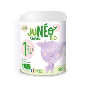 JUNÉO Lait de chèvre bio 1er âge 0 à 6 mois 800g