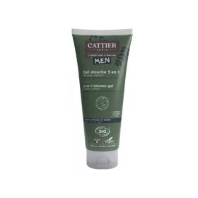 CATTIER Men gel douche 3en1 bio 200ml