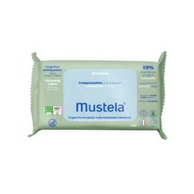 MUSTELA 60 lingettes nettoyantes à l'eau avec parfum