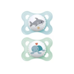 MAM 2 sucettes original animaux requin et tortue 2-6 mois