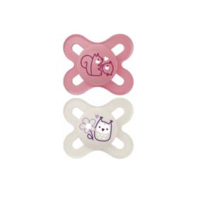 MAM 2 sucettes original naissance rose et blanc 0-2 mois