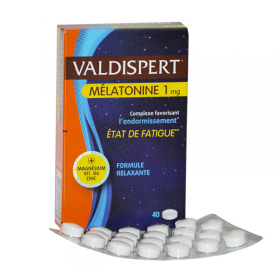 VALDISPERT Mélatonine 1mg état de fatigue 40 comprimés