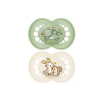 MAM 2 sucettes original nature vert blanc 18 mois et +