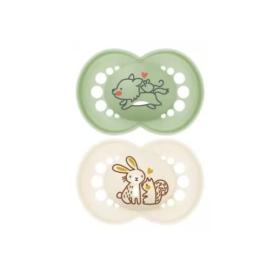 MAM 2 sucettes original nature vert blanc 18 mois et +