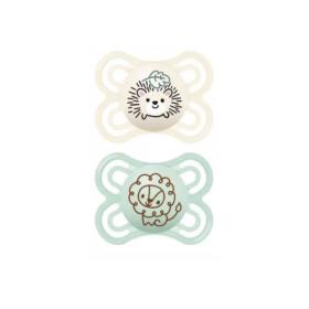 MAM 2 sucettes perfect beige et vert 2-6 mois