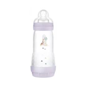 MAM Biberon easy start violet 4 mois et + débit 3 320ml