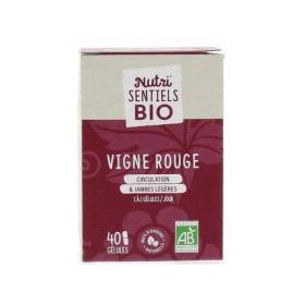 NUTRISANTÉ Nutri'sentiels vigne rouge bio 40 gélules